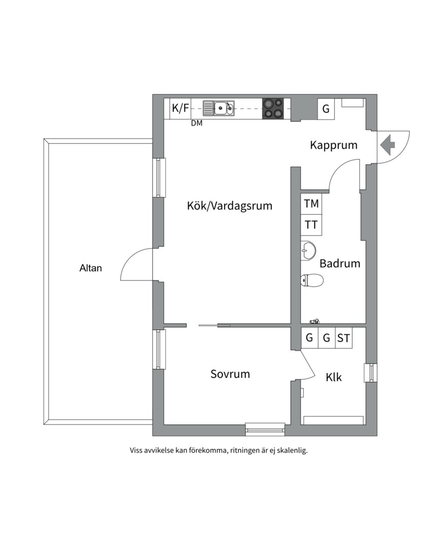 Planlösning från Regnmolnsvägen 8A, Kommande i Fullerö, Uppsala