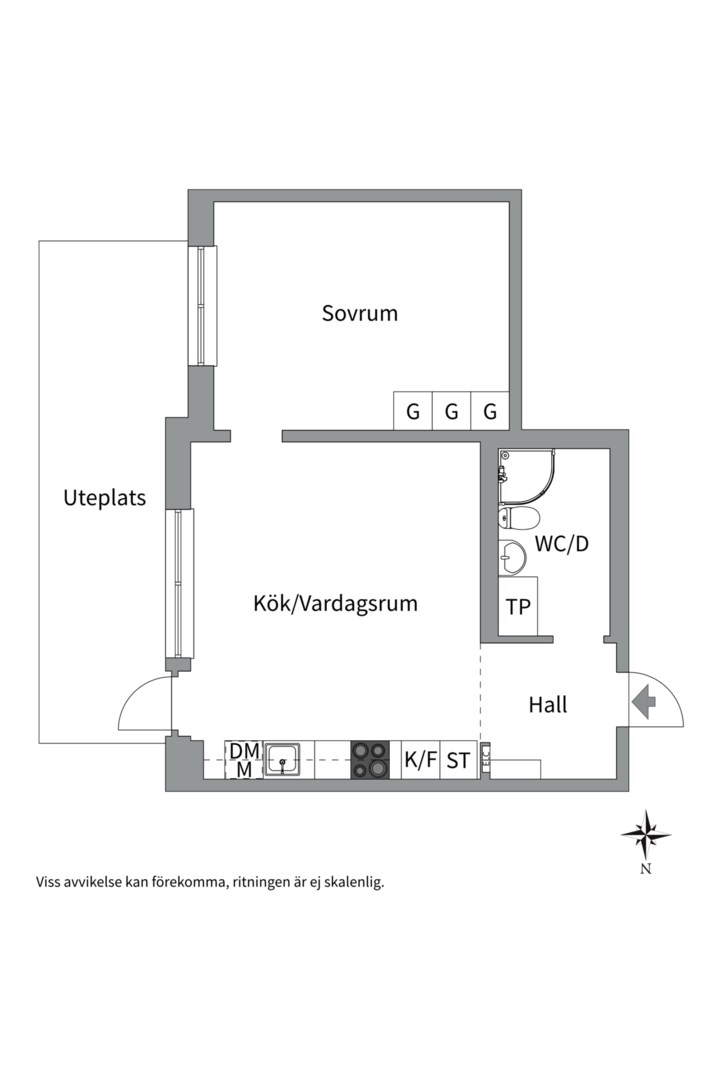 Planlösning från Meteorvägen 26, Till salu i Fullerö, Uppsala