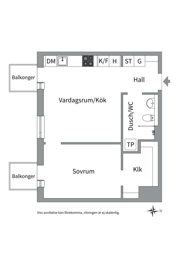 Planlösning från Betty Petterssons gata 9, Såld i Rosendal, Uppsala