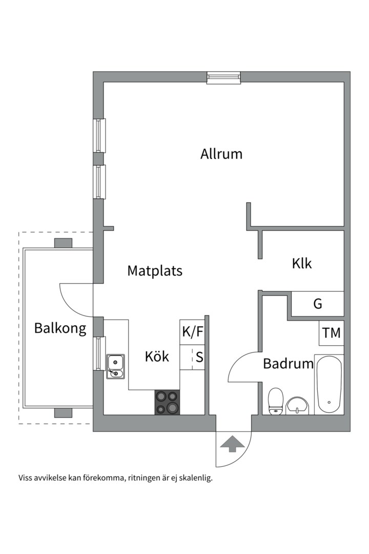 Planlösning från Edövägen 18B, Såld i Västra Orminge, Nacka