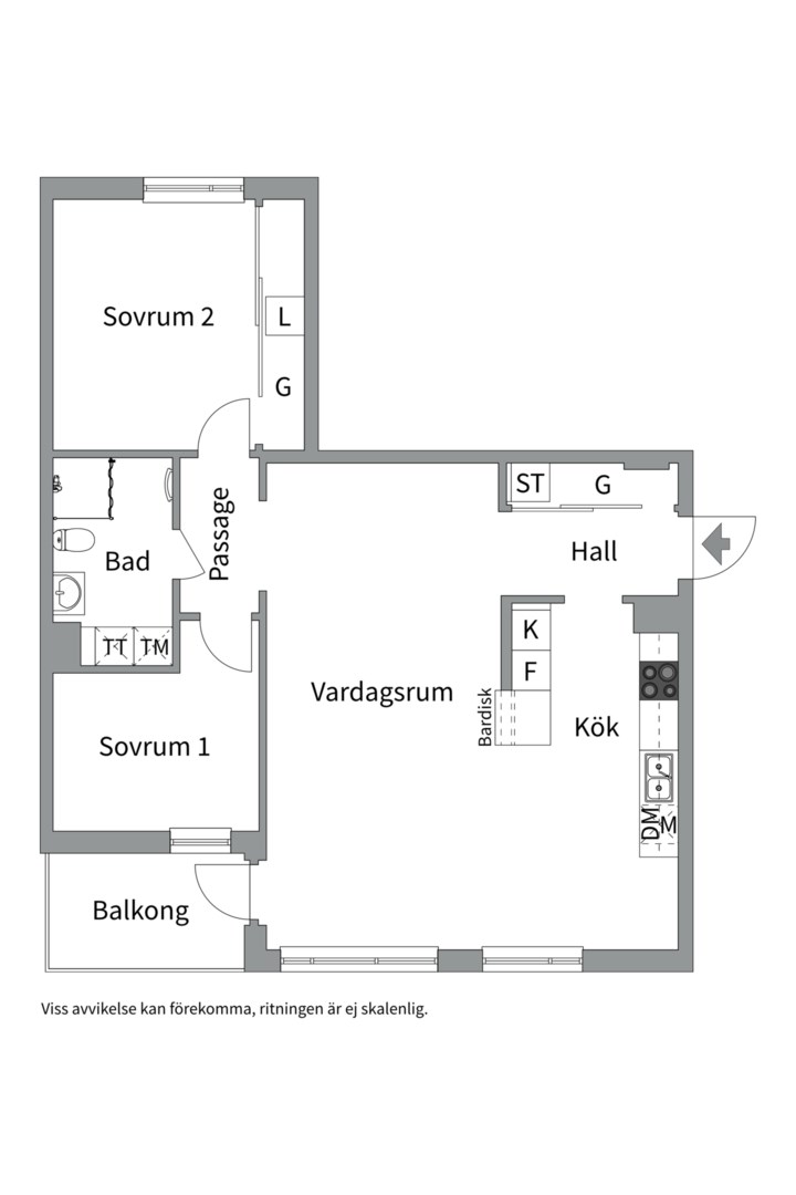 Planlösning från Formgatan 3, Såld i Luthagen, Uppsala