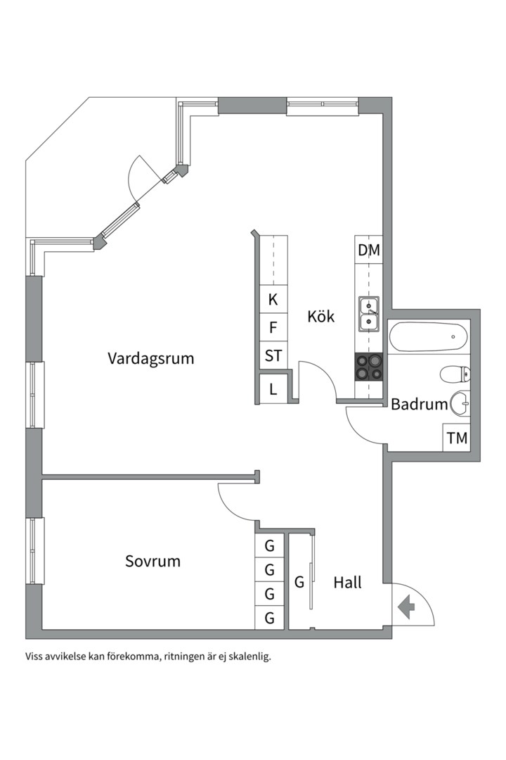 Planlösning från Jakobsdalsvägen 27, Såld i Nacka Strand, Nacka