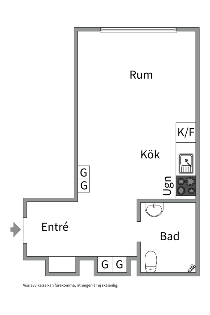 Planlösning från Vitalisvägen 6, Såld i Kungsholmen - Fredhäll, Stockholm