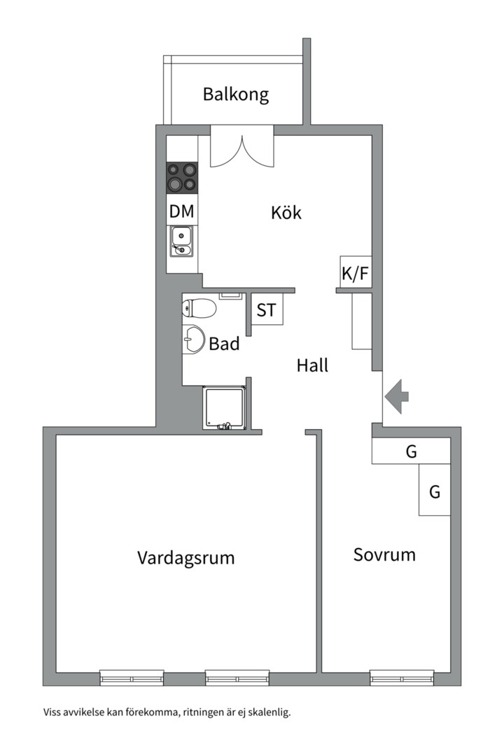 Bostadsbild från Knutsgatan 11B, Såld i Centrum, Västerås