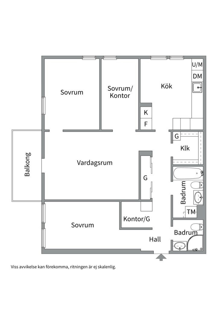 Planlösning från Ormingeringen 36, Såld i Västra Orminge, Nacka