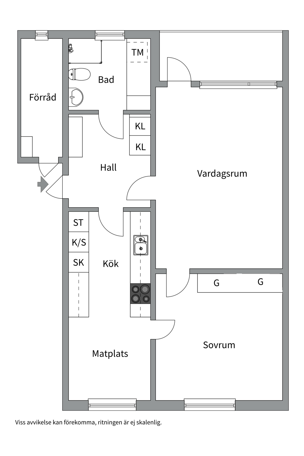 Bostadsbild från Smältverksgatan 38, Såld i Bäckby, Västerås