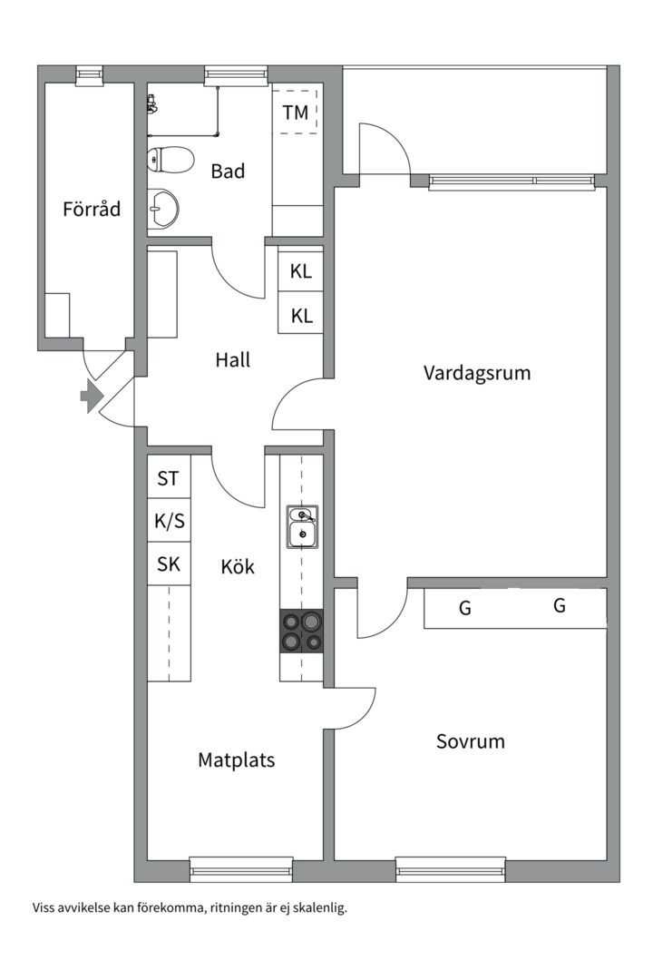 Bostadsbild från Smältverksgatan 38, Såld i Bäckby, Västerås