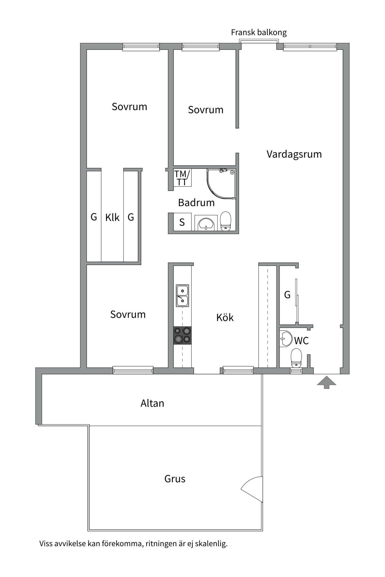 Bostadsbild från Knutsgatan 12D, Såld i City, Västerås