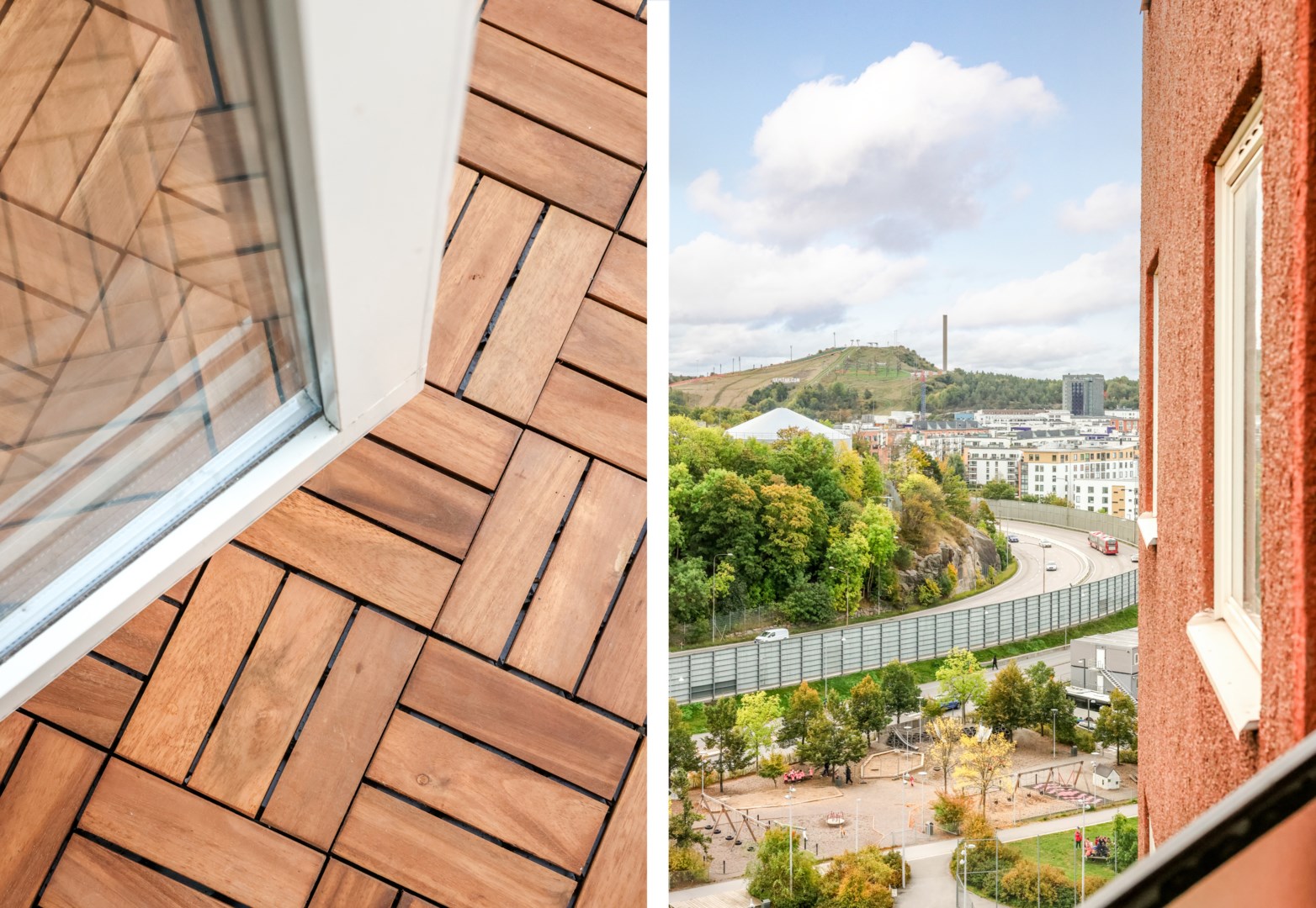 Fri utsikt mot Sjöstan i söder.