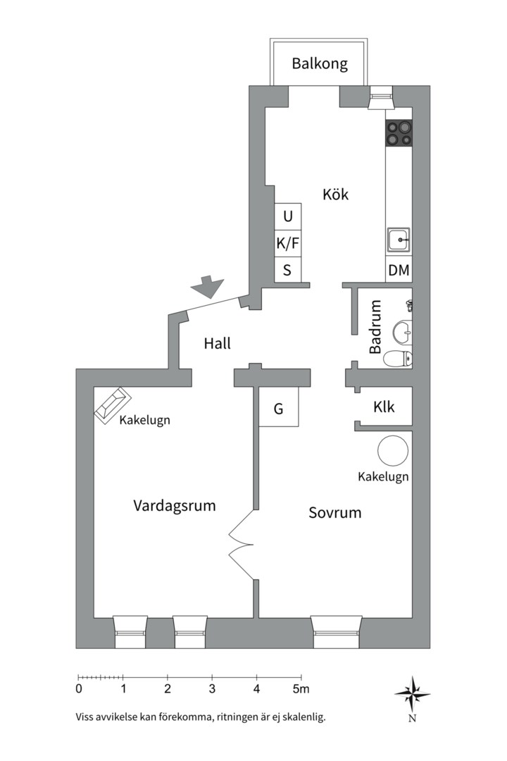 Planlösning från Karlbergsvägen 47B, Såld i Vasastan - Birkastan, Stockholm
