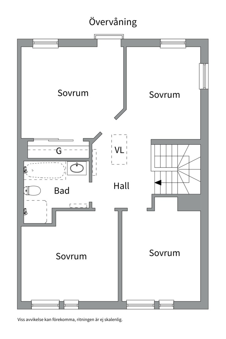 Planlösning från Funbo Vargspåret 39B, Till salu i Funbo, Uppsala