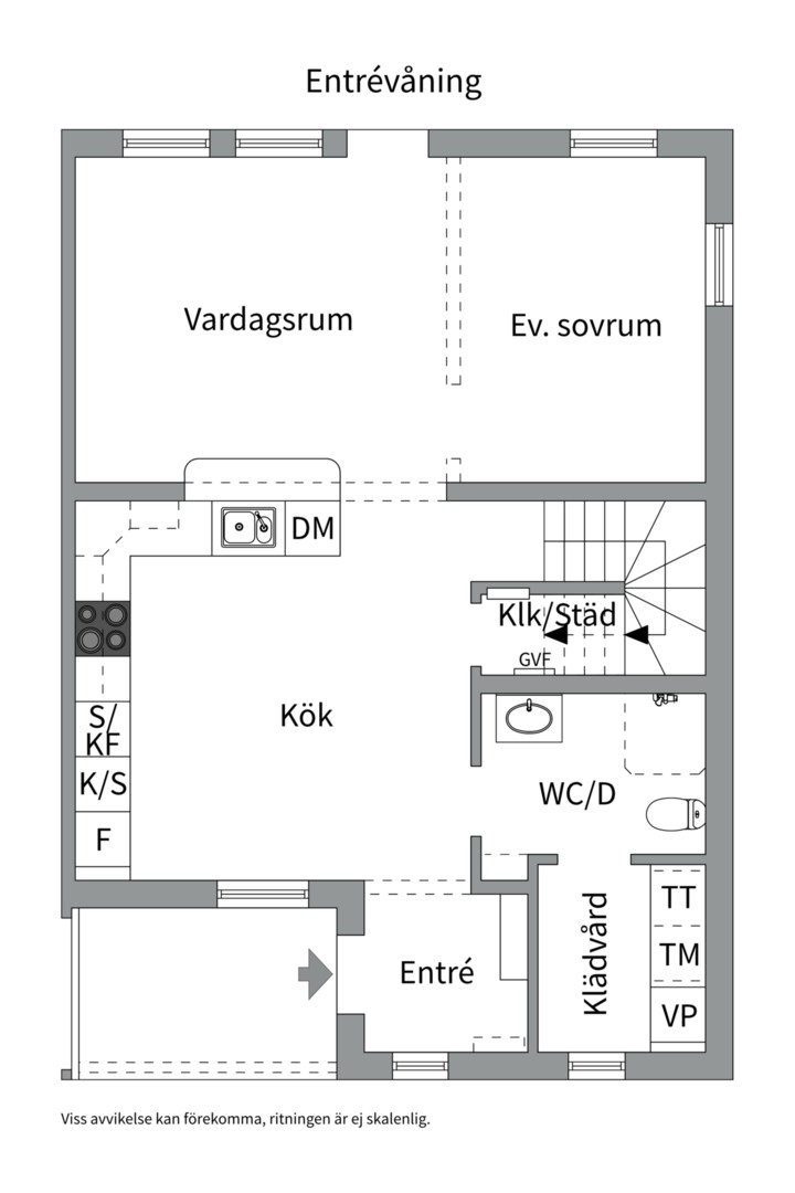 Planlösning från Funbo Vargspåret 39B, Till salu i Funbo, Uppsala