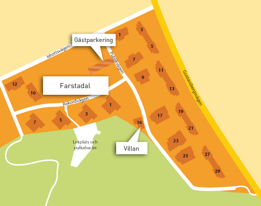 Karta över området