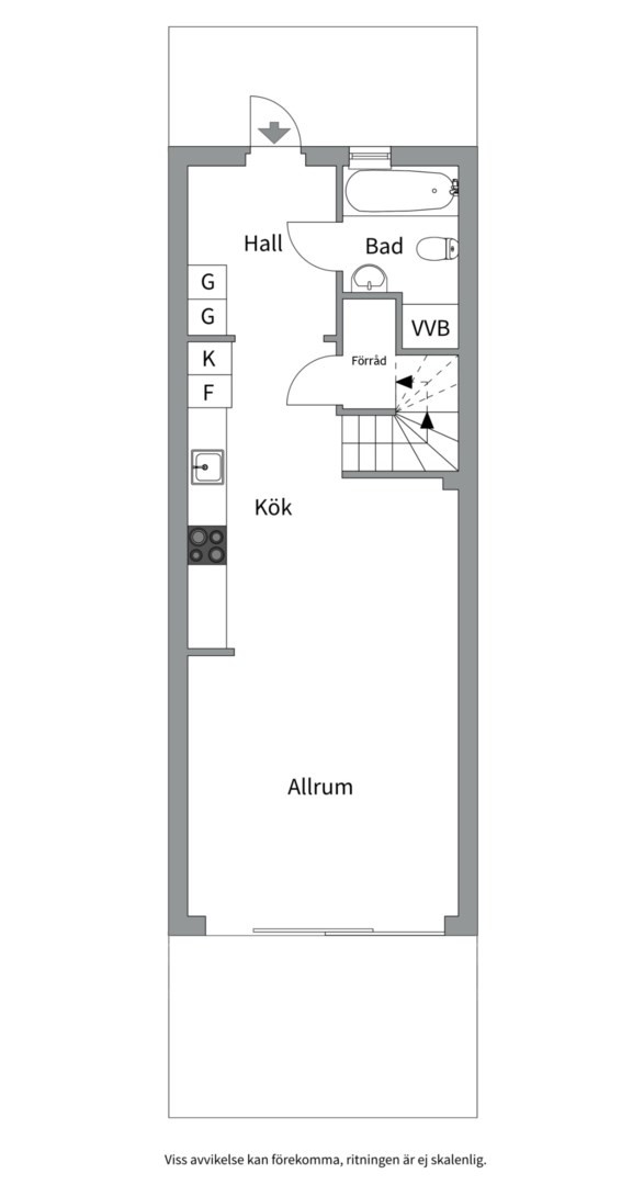 Planlösning från Skeviksgatan 14B, Såld i Gustavsberg - Höjdhagen, Värmdö