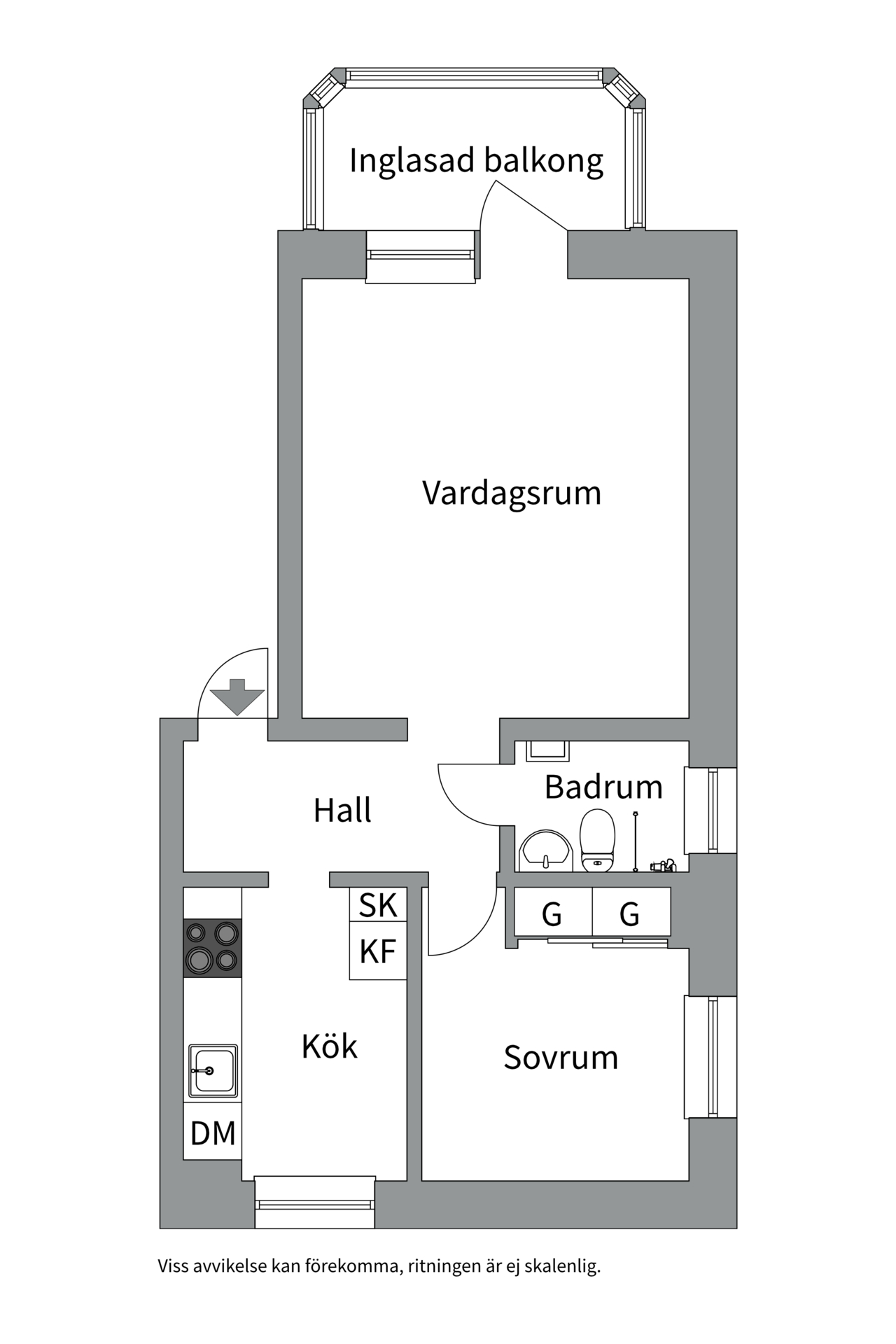 Bostadsbild från Iggebygatan 2C, Såld i Kristiansborg, Västerås