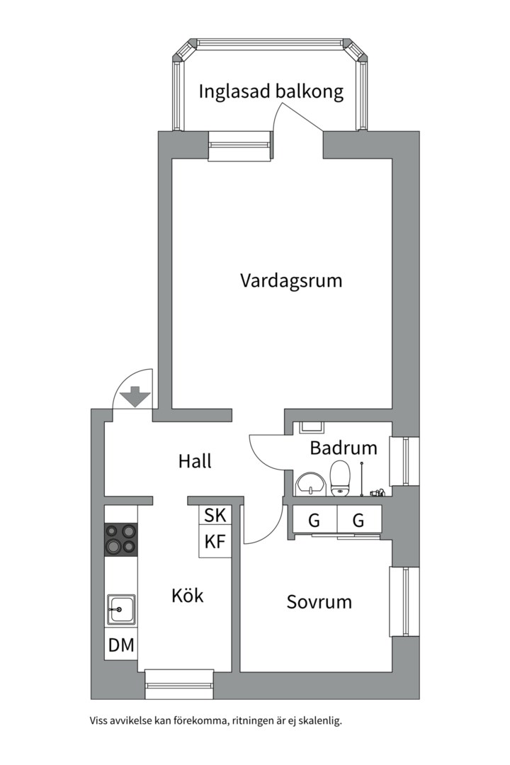 Bostadsbild från Iggebygatan 2C, Såld i Kristiansborg, Västerås