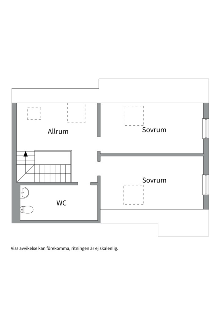 Planlösning från Spanarvägen 14D, Såld i Södra Lännersta, Nacka