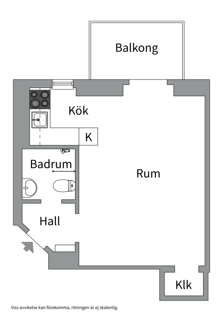 Planlösning från John Ericssonsgatan 18, 3tr, Såld i Kungsholmen - Norr Mälarstrand, Stockholm