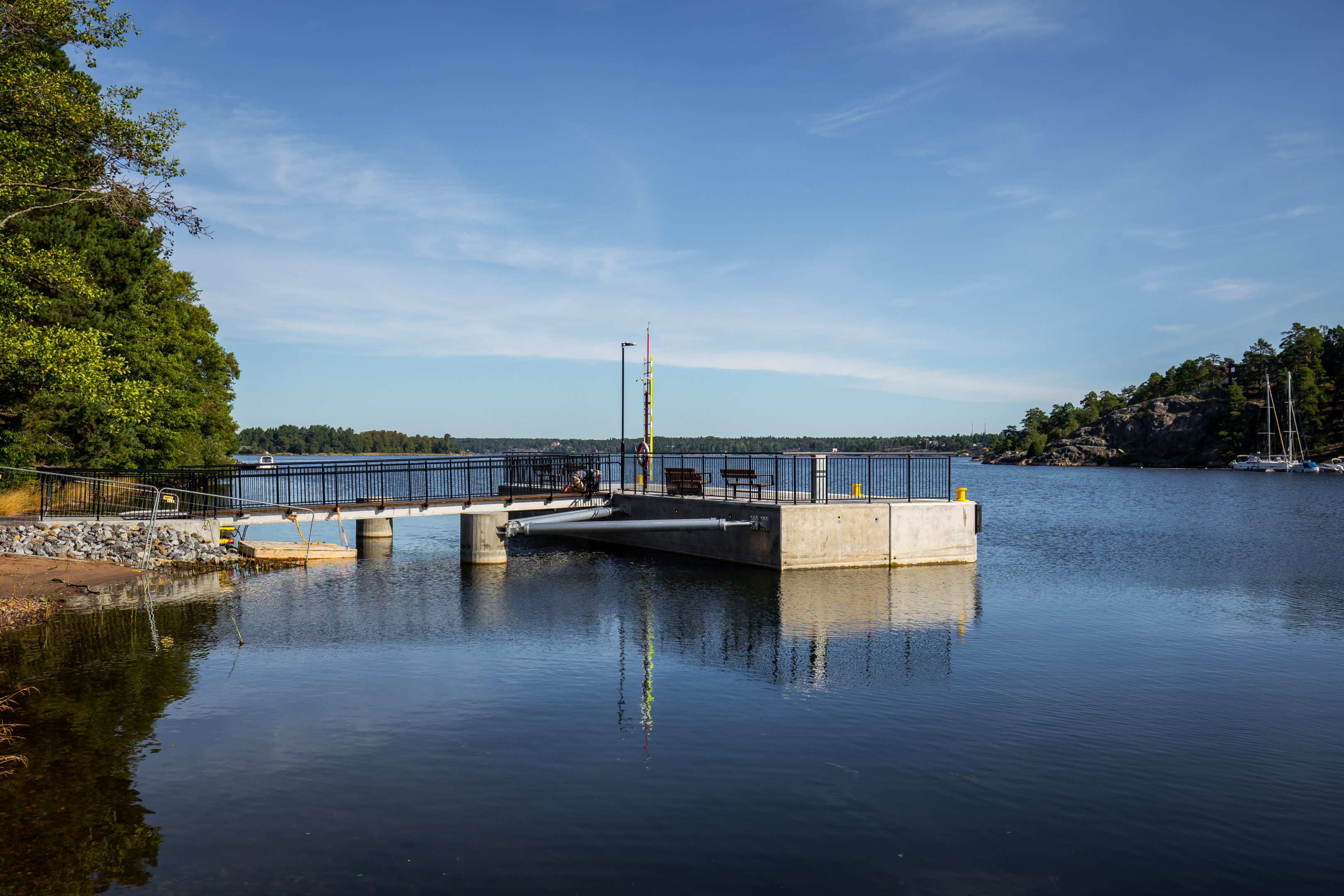 Ångbåtsbryggan vid Ålstäket