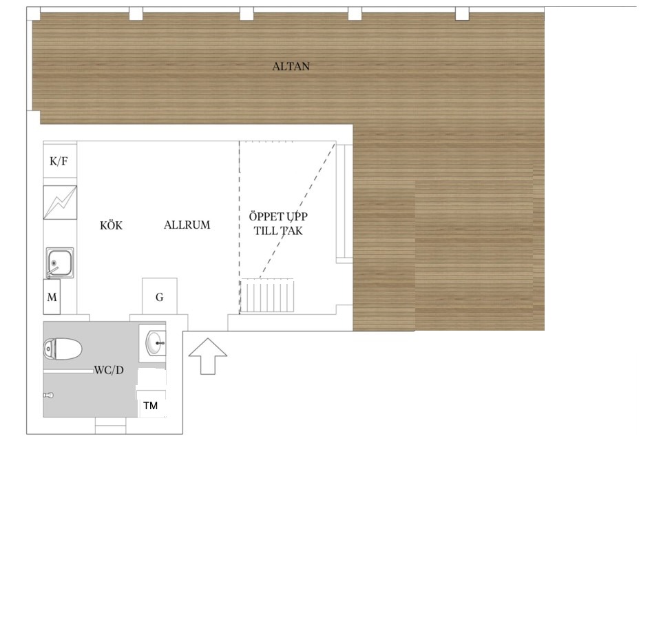 Planlösning från Mörtnäsvägen 10A, Kommande i Mörtnäs, Värmdö