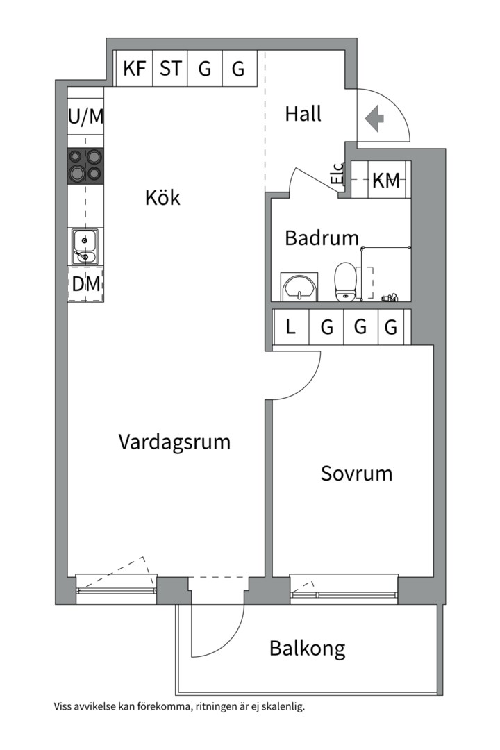 Planlösning från Telegrafvägen 30, Till salu i Telegrafberget, Nacka