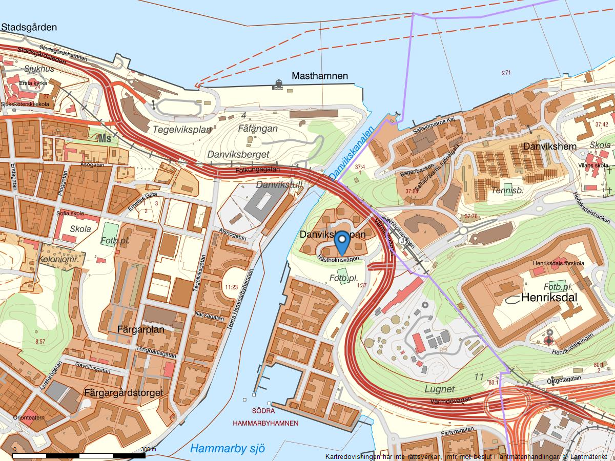 Bostadsbild från Hästholmsvägen 10, 3 tr, Såld i Södermalm - Danviksklippan, Stockholm