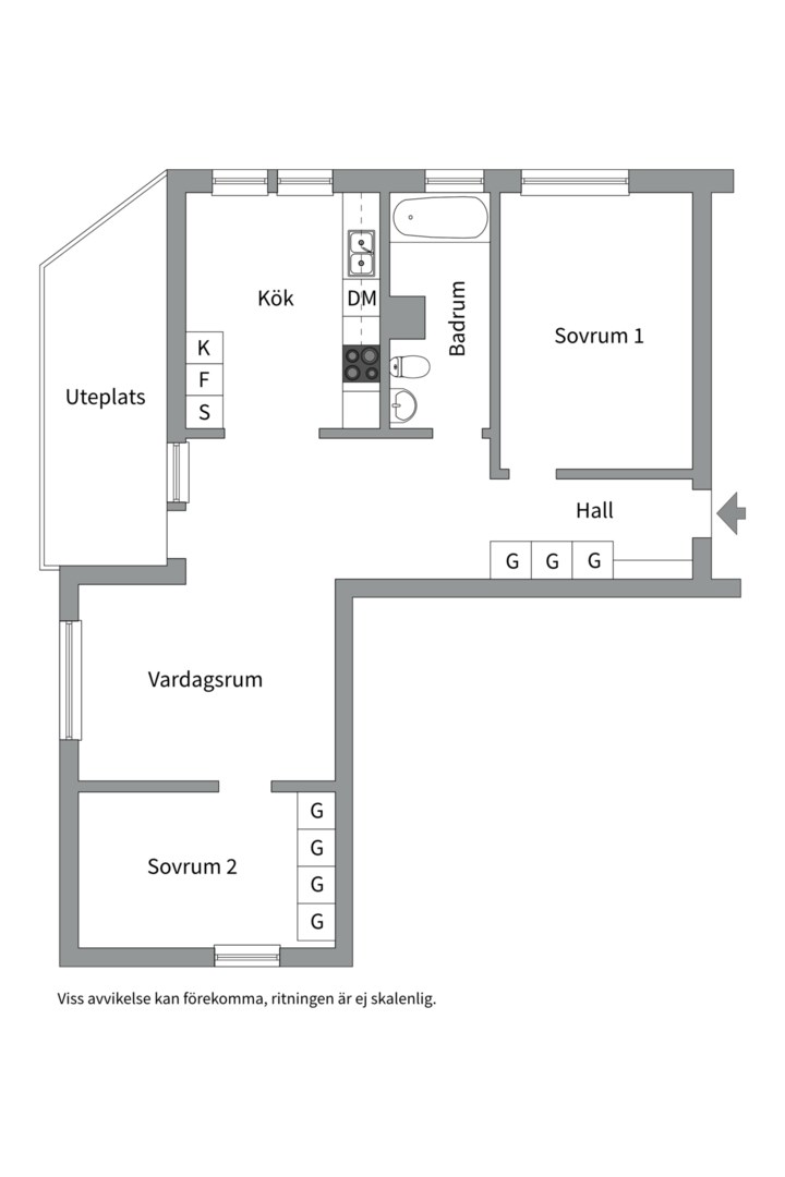Planlösning från Diligensvägen 67, Kommande i Jarlaberg, Nacka