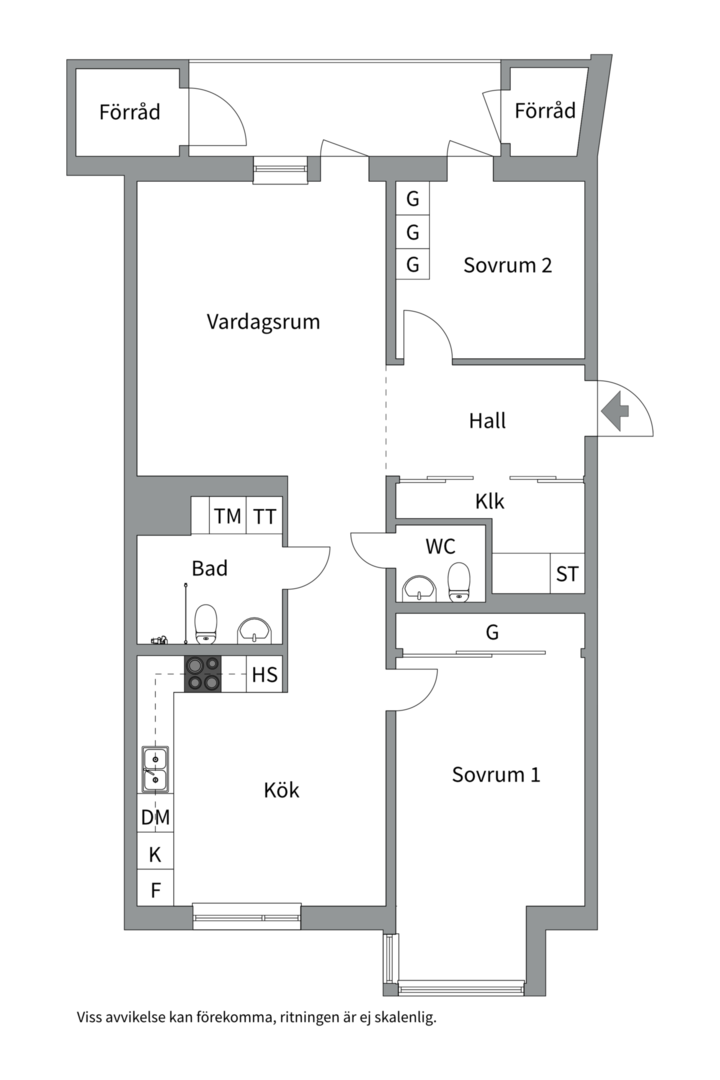 Planlösning från Soldathemsvägen 1, Såld i Rosendal, Uppsala