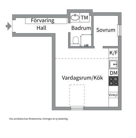 Planlösning från Frödingsvägen 10, Såld i Kungsholmen - Fredhäll, Stockholm
