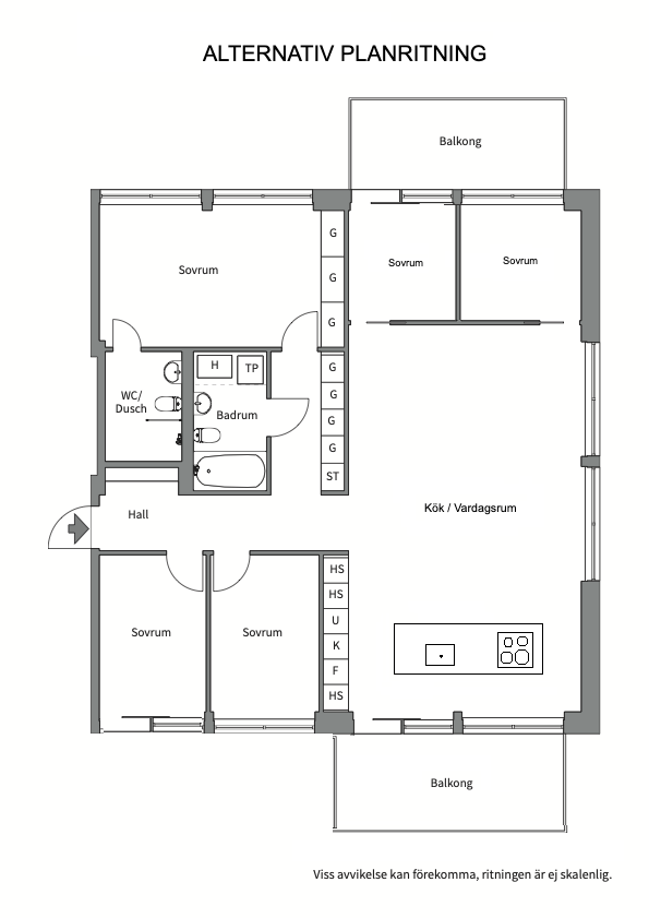Planlösning från Fabrikörvägen 10E, vån 3, Såld i Nacka Strand, Nacka