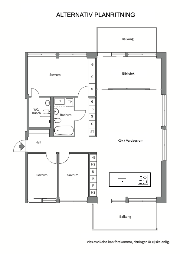 Planlösning från Fabrikörvägen 10E, vån 3, Såld i Nacka Strand, Nacka
