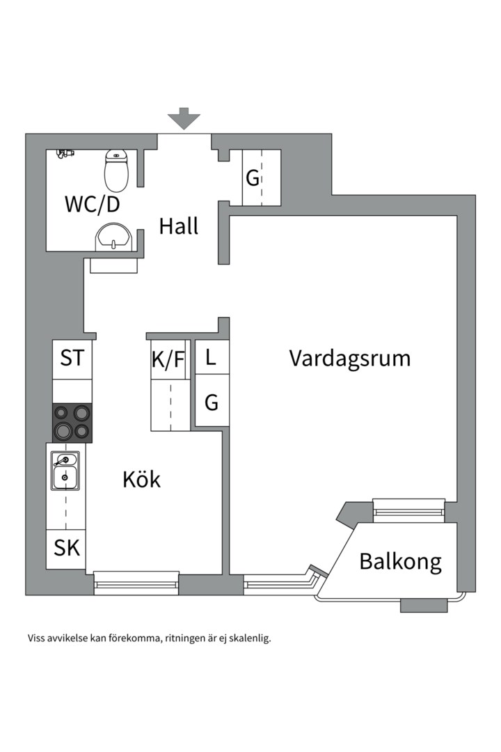 Planlösning från Hjalmar Brantingsgatan 12A, Såld i Fålhagen, Uppsala