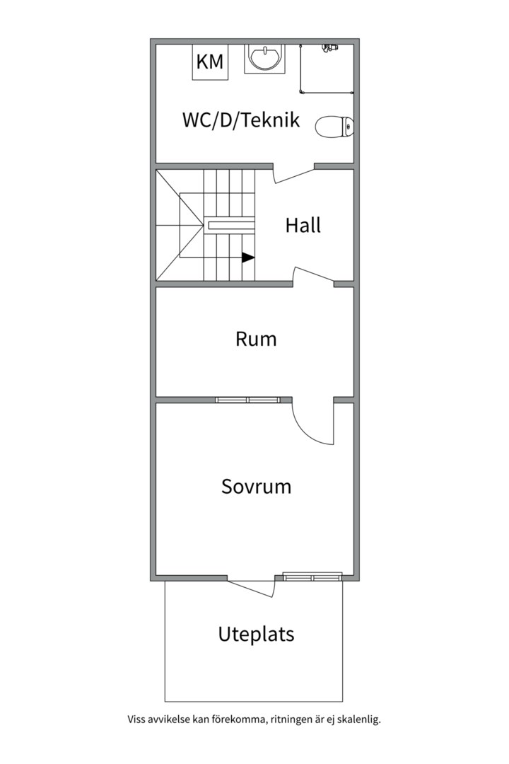 Planlösning från Molnstigen 39D, Kommande i Väsjön, Sollentuna