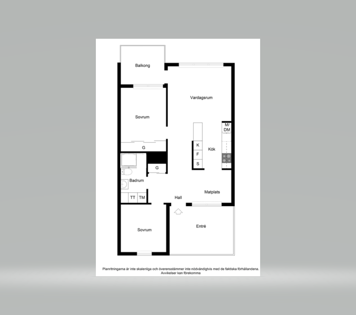 Planlösning från Finnboda Varvsväg 10B, Såld i Finnboda Hamn, Nacka