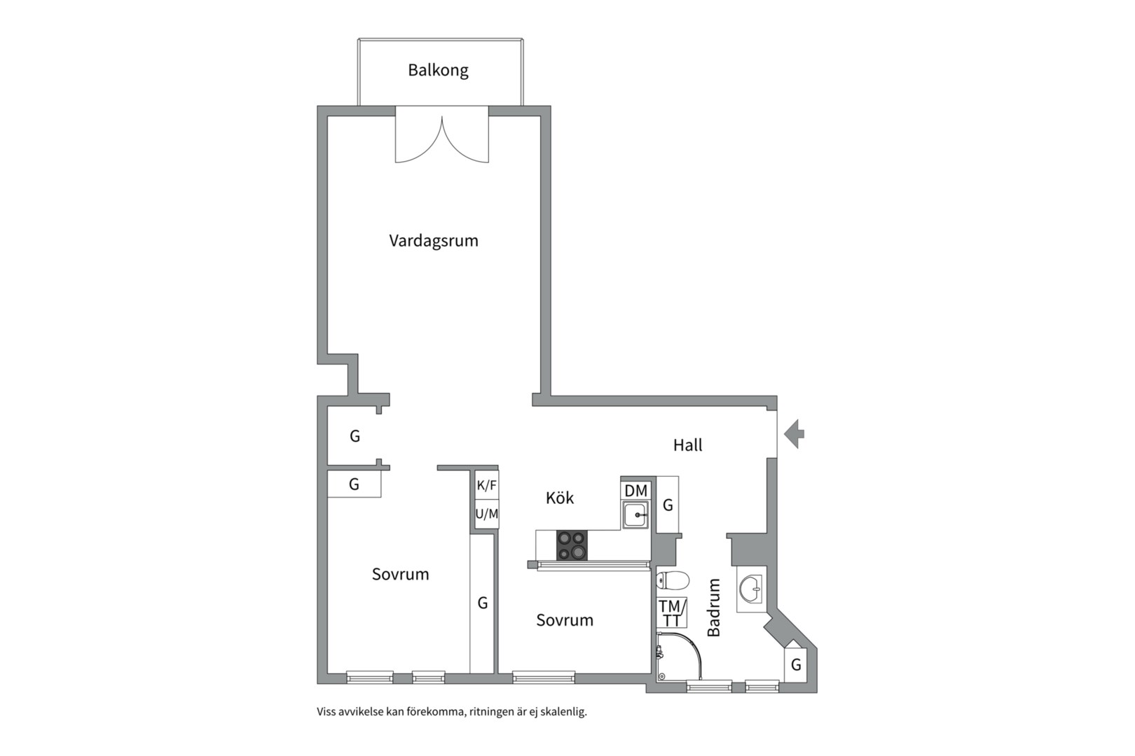 Alternativ planlösning spegelvänd