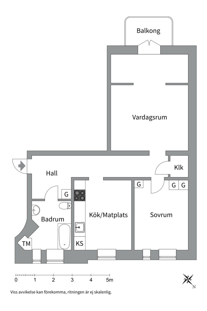 Planlösning från Hantverkargatan 85, 3tr, Såld i Kungsholmen - Nedre Kungsholmen, Stockholm