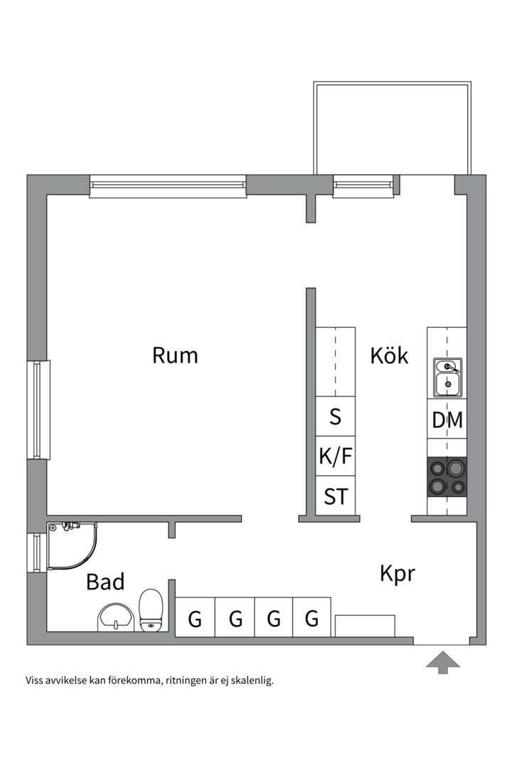 Bostadsbild från Petterslundsgatan 33, Såld i Fålhagen, Uppsala