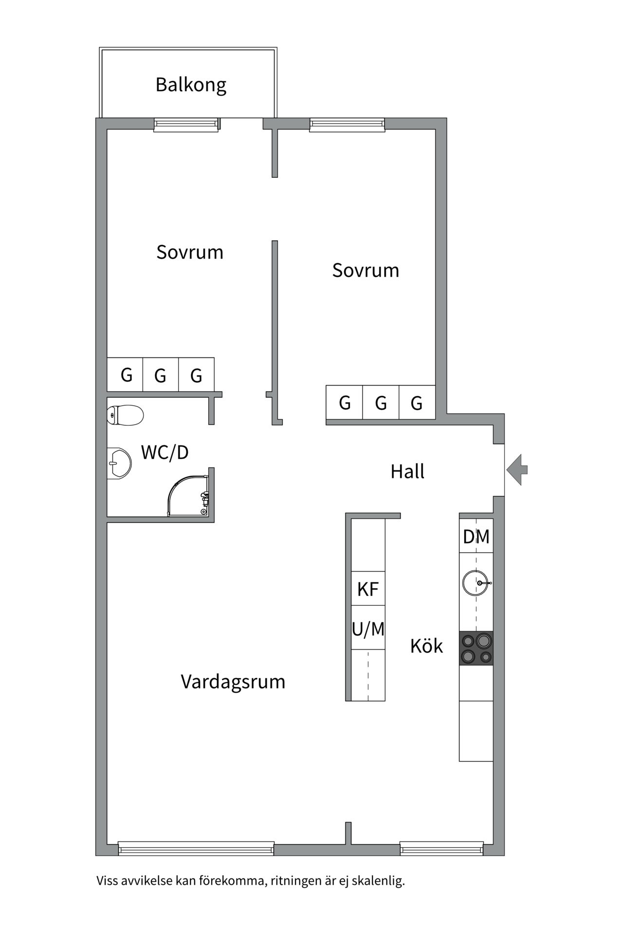 Bostadsbild från Kungsgatan 67A, Såld i Centrum, Uppsala