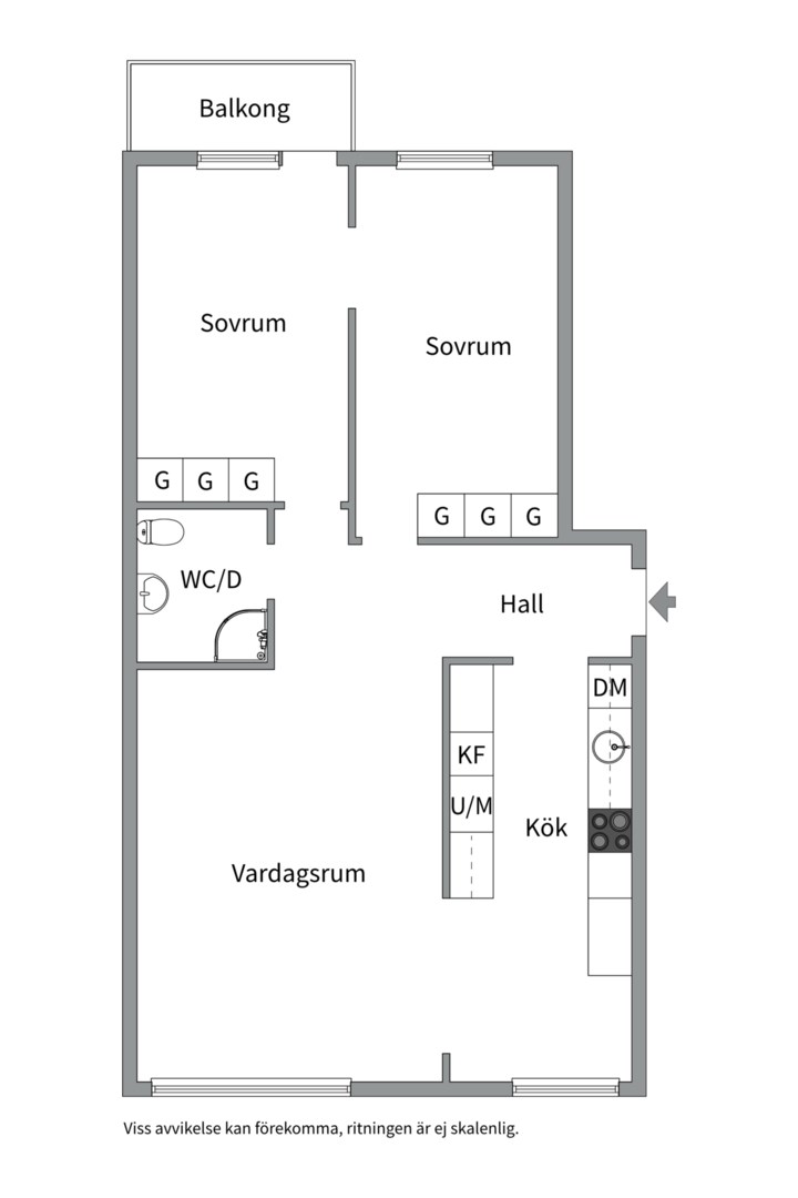 Bostadsbild från Kungsgatan 67A, Såld i Centrum, Uppsala