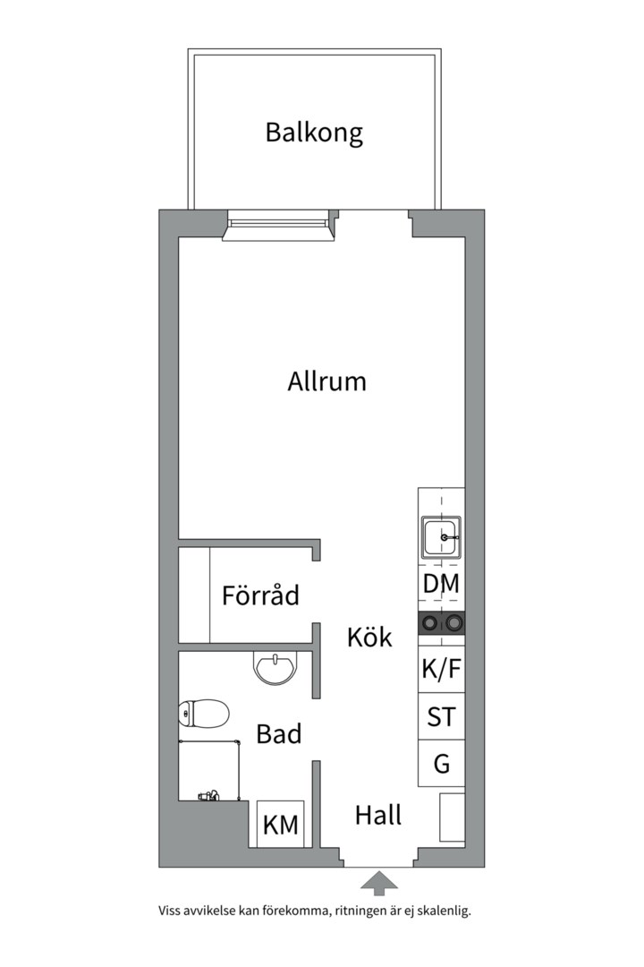 Planlösning från Edövägen 7F, Såld i Västra Orminge, Nacka
