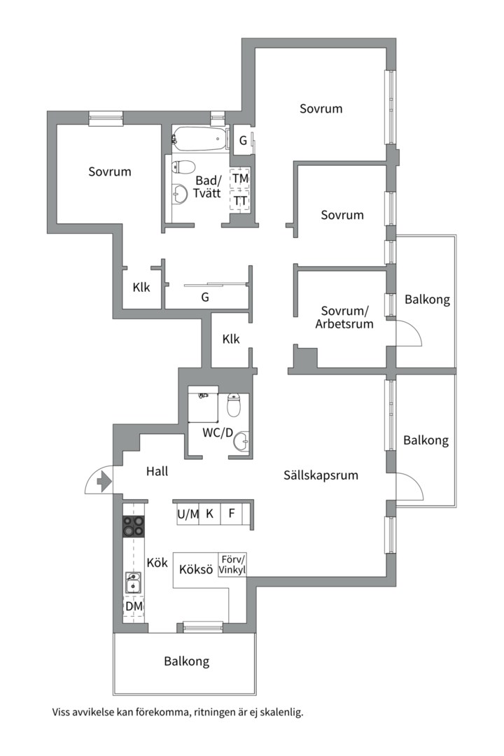 Planlösning från Siloplatsen 2, 11/11 tr, Såld i , Nacka