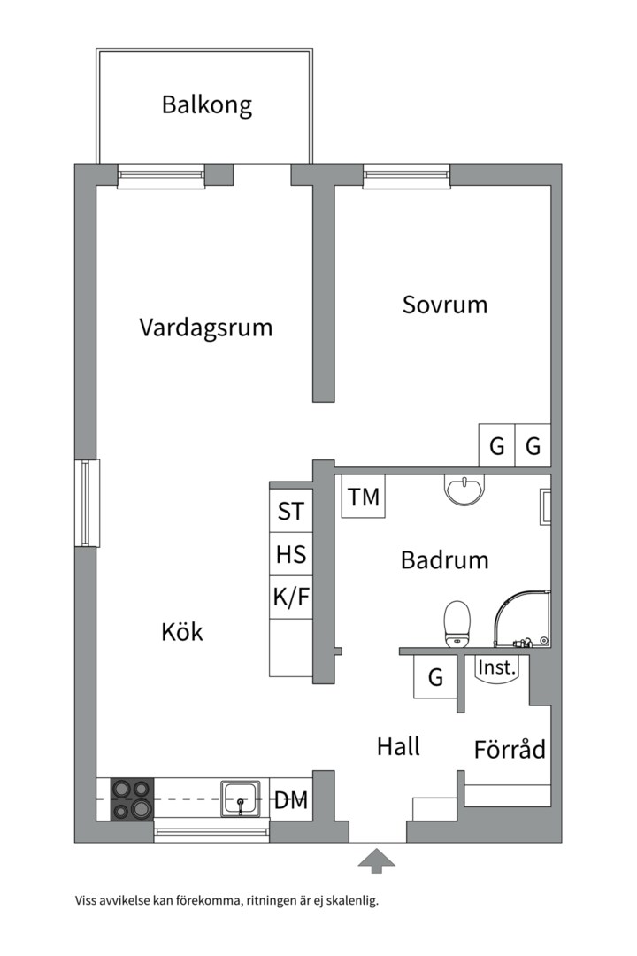 Planlösning från Ängsmarksvägen 29C, Såld i Gånsta, Enköping