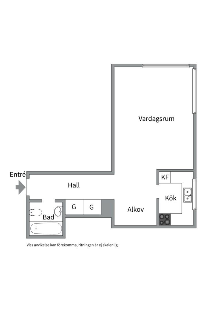 Planlösning från Lidnersplan 16, Till salu i Kungsholmen - Kristineberg, Stockholm