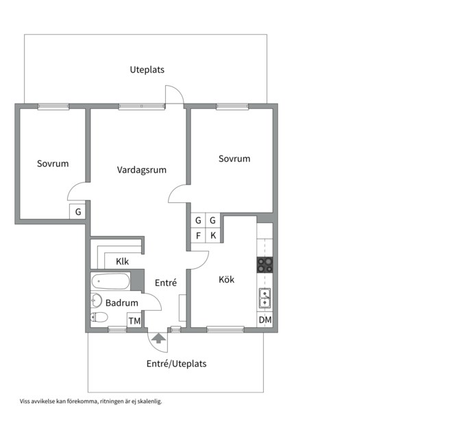 Planlösning från Dalkarlsvägen 47A, Såld i Djurö, Värmdö