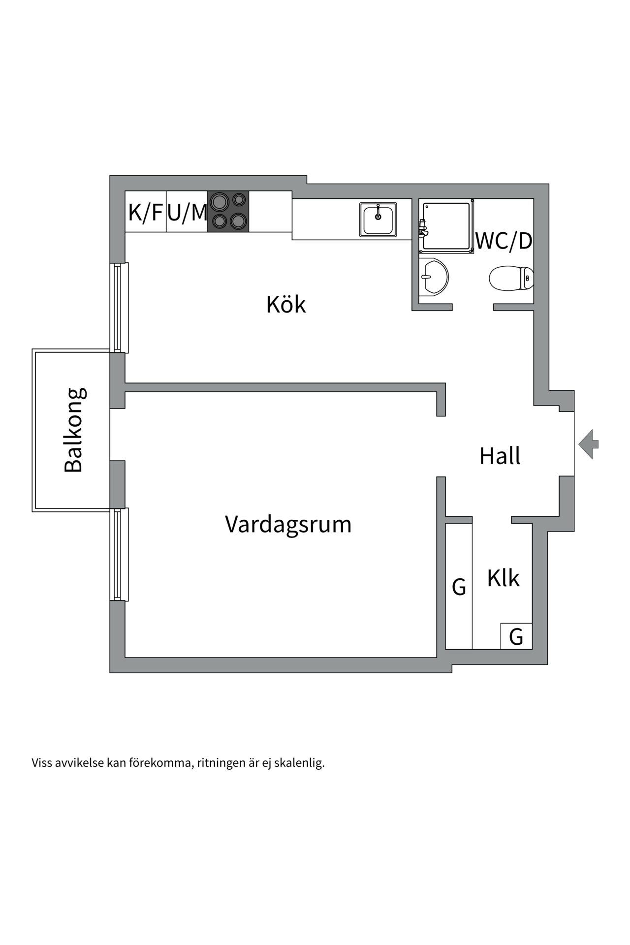 Bostadsbild från S:t Persgatan 47C, Såld i Höganäs, Uppsala