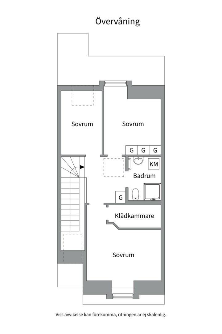 Planlösning från Bromsvägen 18B, Såld i Björknäs, Nacka