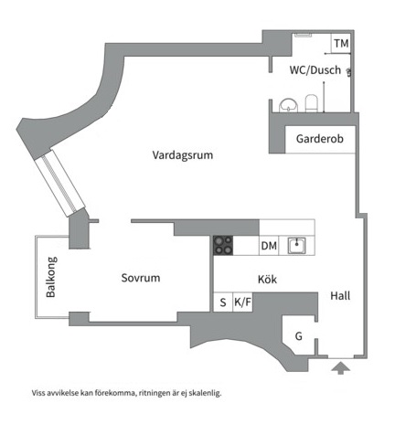 Planlösning från Vikingagatan 21, Såld i Vasastan - Birkastan, Stockholm