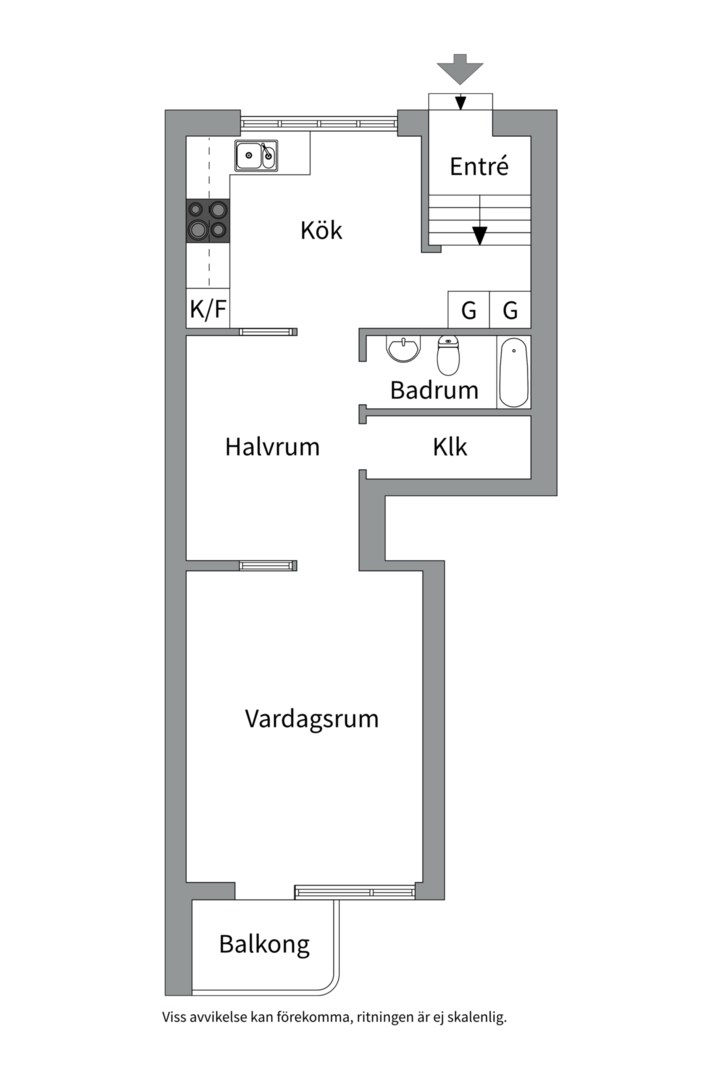 Planlösning från Ringgatan 22D, Till salu i Luthagen, Uppsala