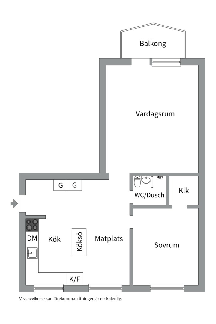 Planlösning från Apelgatan 8, Såld i Salabacke, Uppsala