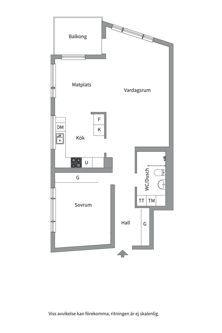 Planlösning från Sjökvarnsbacken 6, Såld i Saltsjöqvarn, Nacka